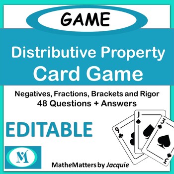 Preview of Distributive Property: EDITABLE 48 Ques 7.EE.A.1 STUDENTS SELF CHECK THE ANSWERS