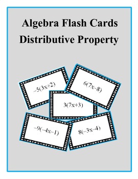 Preview of Distributive Property Flashcards