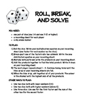 Distributive Property Game: Roll, Break, and Solve