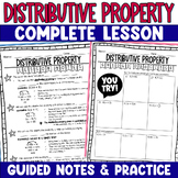 Distributive Property Guided Lesson Notes Skills Practice 