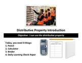 Distributive Property Introduction Lesson