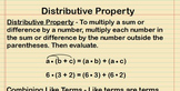 Distributive Property Lesson Presentation