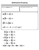 Distributive Property, Like Terms, and Simplifying Express