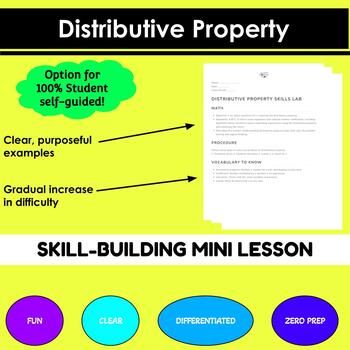 Preview of Distributive Property Mini-Lesson