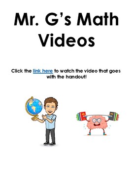 Preview of Distributive Property Negative Term Video with Guided Notes and Worksheet