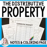 Distributive Property Notes & Coloring Page