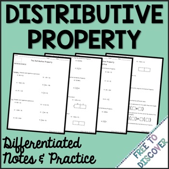 Preview of Distributive Property Notes and Practice