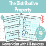 Distributive Property | PowerPoint with Guided Notes