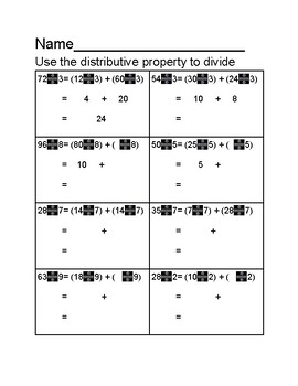 Preview of Distributive Property Practice