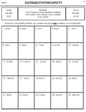 Distributive Property Practice (Whole numbers only)