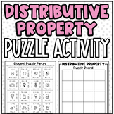 Distributive Property Puzzle | Partner Activity or Practice