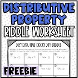 FREE - Distributive Property Riddle | Fun Practice or Homework