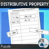 Distributive Property Start to Finish Puzzle TEKS 6.7d CCS