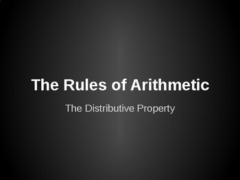Preview of Distributive Property: The Interactive Way