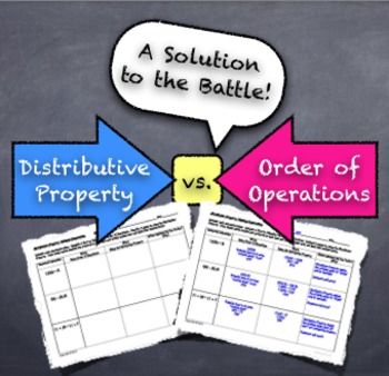 Preview of Distributive Property Versus Order of Operations: Solution to the Battle