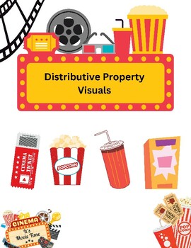 Preview of Distributive Property Visuals - Movie Night