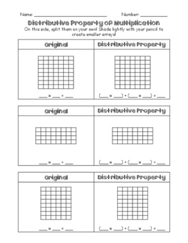 Distributive Property Worksheet by TLTussing | Teachers Pay Teachers