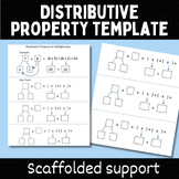 Distributive Property for Multiplication Template/Practice