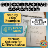 Distributive Property of Multiplication 2 Digit x 1 Digit 