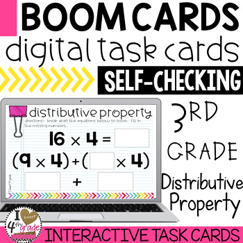 Preview of Distributive Property of Multiplication Boom Cards