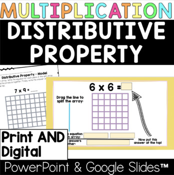 Preview of Distributive Property of Multiplication INTRODUCTION || distance learning