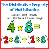 Distributive Property of Multiplication Power Point Lesson