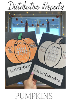 Preview of Distributive Property of Multiplication Pumpkins