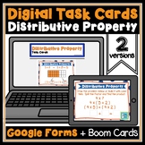 Distributive Property of Multiplication Task Cards | Digit