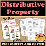 Distributive Property of Multiplication Worksheet & Poster