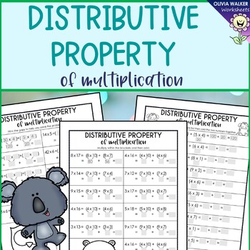 Distributive property of multiplication worksheets