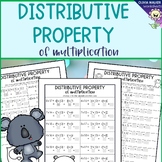 Distributive Property of Multiplication Worksheets, Math S