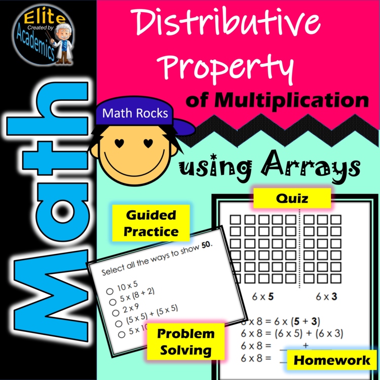 distributive-property-of-multiplication-using-with-arrays-hw-and-quiz-included