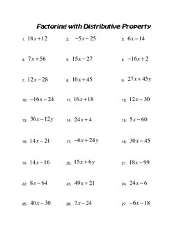 Distributive property-7th grade by Jamie Bloodworth | TpT