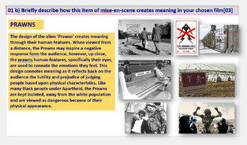 Preview of District 9 - GCSE Film [Eduqas] - Complete Scheme of Learning