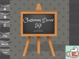 Ditsy Banner Classroom Decor Label Kit