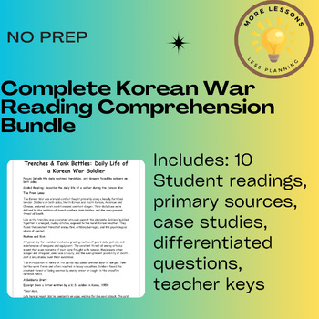 Preview of Dive Deep into the Korean War: A Comprehensive Reading Comprehension Bundle