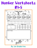 Number Workbook 1-5 Seesaw Math Activities & Printable Inc
