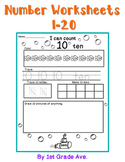 Number Worksheets 1-20 Seesaw Math Activities & Printable 