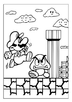 Super Mario Coloring Activity Set
