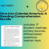 Dive into Colonial America: A Reading Comprehension Bundle