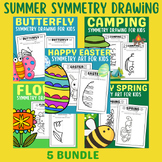 Dive into Summer Fun: Summer Symmetry Drawing for Kids Bundle