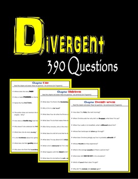 Preview of Divergent Study Guide - Novel by Veronica Roth