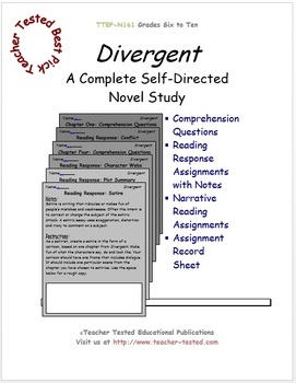 Preview of Divergent: A Complete Novel Study