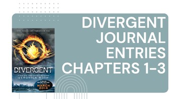 Preview of Divergent Chapters 1-3 Journal Questions Focusing on Theme, vocabulary building