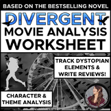 Divergent Movie Character and Theme Analysis Worksheet