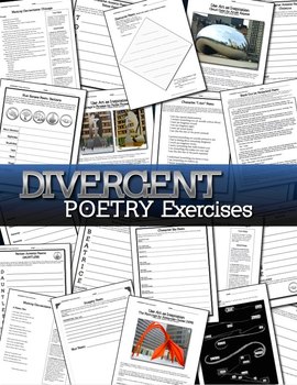 Preview of Divergent Poetry: Creative Writing & Close Reading Activities