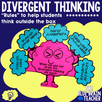 Divergent Thinking for Creativity by The Blue Brain Teacher | TPT