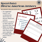 Diverse American Authors Speed Dating Activity