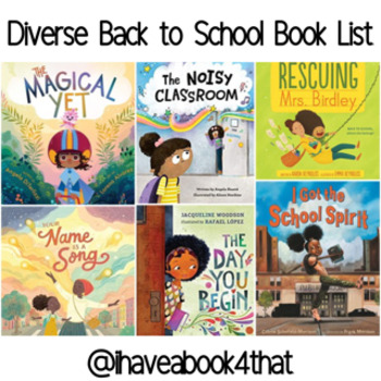 Preview of Diverse Back to School Book List
