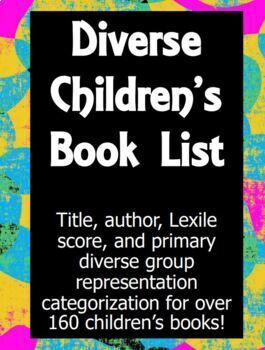 Preview of Diverse Book List for Children with Lexile Scores!